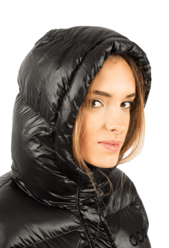 ecoon apparel jacket monaco short women sustainable clothing recyclable premium black eco281201_a KRN glasses 
