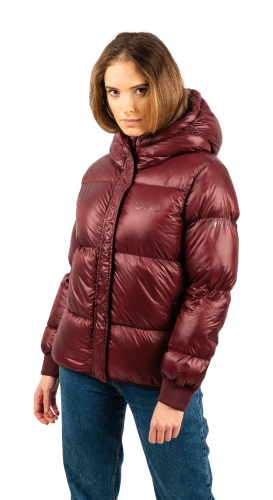 ecoon apparel jacket monaco short women sustainable clothing recyclable premium dark garnet eco281218_a KRN glasses ECO281218TS S