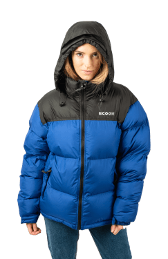 ecoon apparel jacket lisboa short unisex sustainable clothing recyclable premium light blue black eco281303_a KRN glasses 