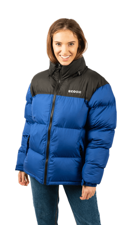 ecoon apparel jacket lisboa short unisex sustainable clothing recyclable premium light blue black eco281303_a KRN glasses ECO281303TXS XS