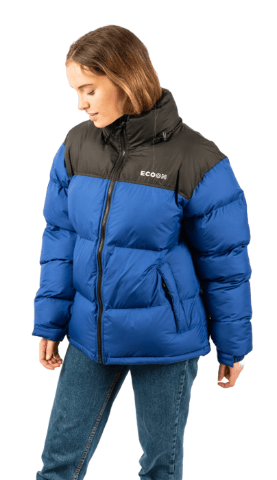 ecoon apparel jacket lisboa short unisex sustainable clothing recyclable premium light blue black eco281303_a KRN glasses ECO281303TL L