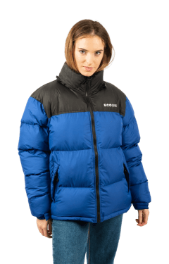 ecoon apparel jacket lisboa short unisex sustainable clothing recyclable premium light blue black eco281303_a KRN glasses ECO281303TS S