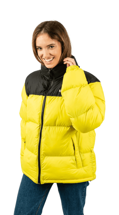 ecoon apparel jacket lisboa short unisex sustainable clothing recyclable premium yellow eco281322_a KRN glasses ECO281322TL L