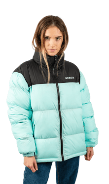 ecoon apparel jacket lisboa short unisex sustainable clothing recyclable premium turquoise eco281325_a KRN glasses ECO281325TS S