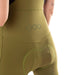 ecoon apparel cycling bibshort megeve women sustainable clothing recyclable premium khaki KRN glasses 