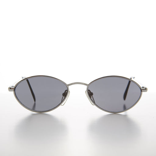 image of sunglasses model SUNGLASS MUSEUM Oval Metal 90s Vintage Sunglasses - Ellery