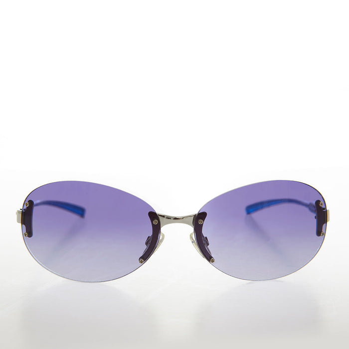 SUNGLASS MUSEUM Large Oval Vintage Sunglasses - Eugena - Product image