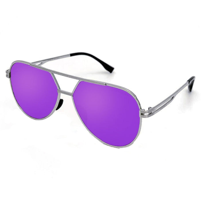 TOPFOXX Sunglasses Untangled x Emily- Tangle Free - Mirrored Purple Aviator Sunglasses