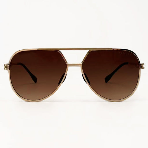 TOPFOXX Untangled X Emily - Tangle Free - Brown Aviator Sunglasses - Product image