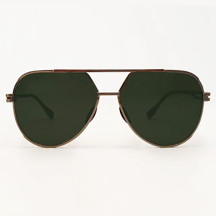 TOPFOXX Sunglasses Untangled x Emily - Tangle Free - Olive Aviator Sunglasses