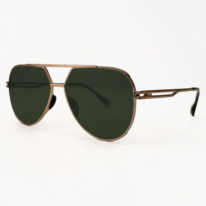 TOPFOXX Sunglasses Untangled x Emily - Tangle Free - Olive Aviator Sunglasses