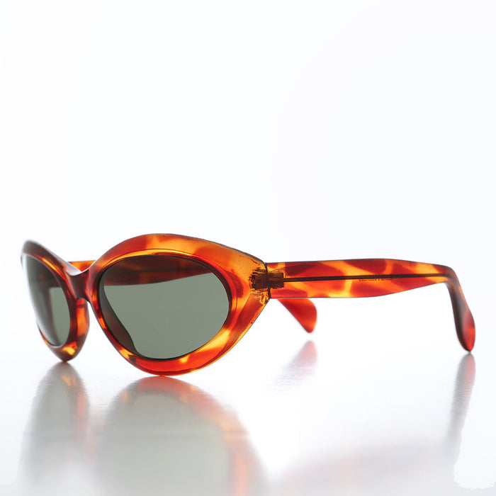 SUNGLASS MUSEUM Curved Cat Eye Vintage Sunglasses - Fagan