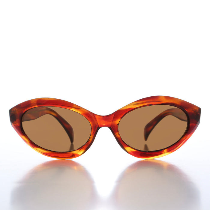 SUNGLASS MUSEUM Curved Cat Eye Vintage Sunglasses - Fagan