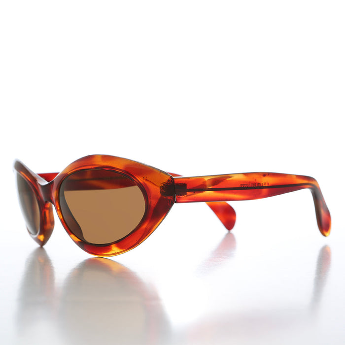 SUNGLASS MUSEUM Curved Cat Eye Vintage Sunglasses - Fagan