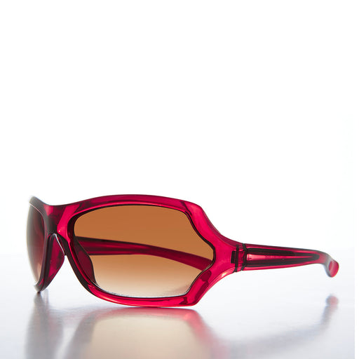 Sunglass Museum 90s Mod Curved Wrap Sleek Sunglasses - Falco - Product image