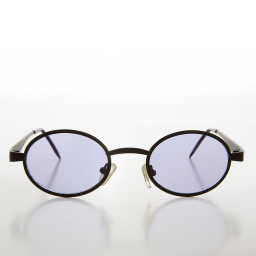 image of sunglasses model SUNGLASS MUSEUM Small Oval Tinted Lens Vintage Sunglass - Far Out
