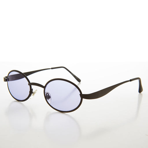 image of sunglasses model SUNGLASS MUSEUM Small Oval Tinted Lens Vintage Sunglass - Far Out