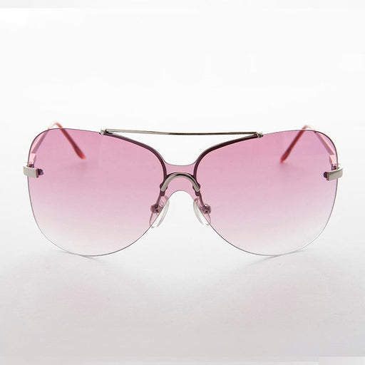 SUNGLASS MUSEUM Rimless Butterfly Boho Vintage Sunglass - Farrah - Product image