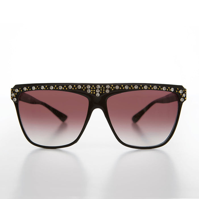 SUNGLASS MUSEUM 80s Rhinestone Women's Vintage Sunglass - Fifi