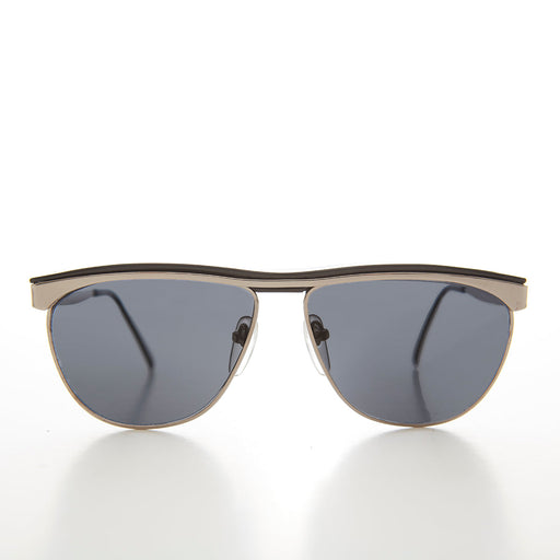 image of sunglasses model SUNGLASS MUSEUM Simple Silver 80s Vintage Sunglasses - Rocha