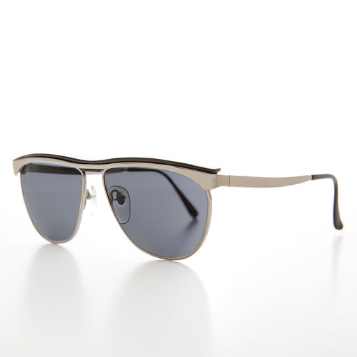 image of sunglasses model SUNGLASS MUSEUM Simple Silver 80s Vintage Sunglasses - Rocha