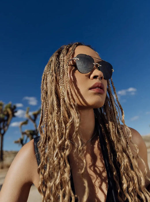 image of sunglasses model SAINT OWEN SAINT OWEN Sunglasses FOREVER BB Gold | Grey