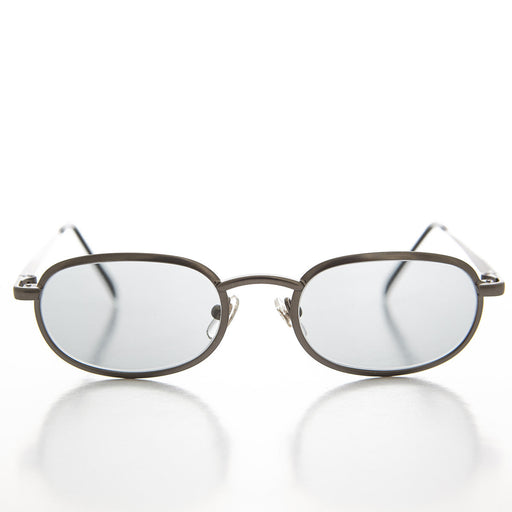 image of sunglasses model SUNGLASS MUSEUM Oval Metal Half Frame Transition Glass Lens Vintage Sunglass - Foster