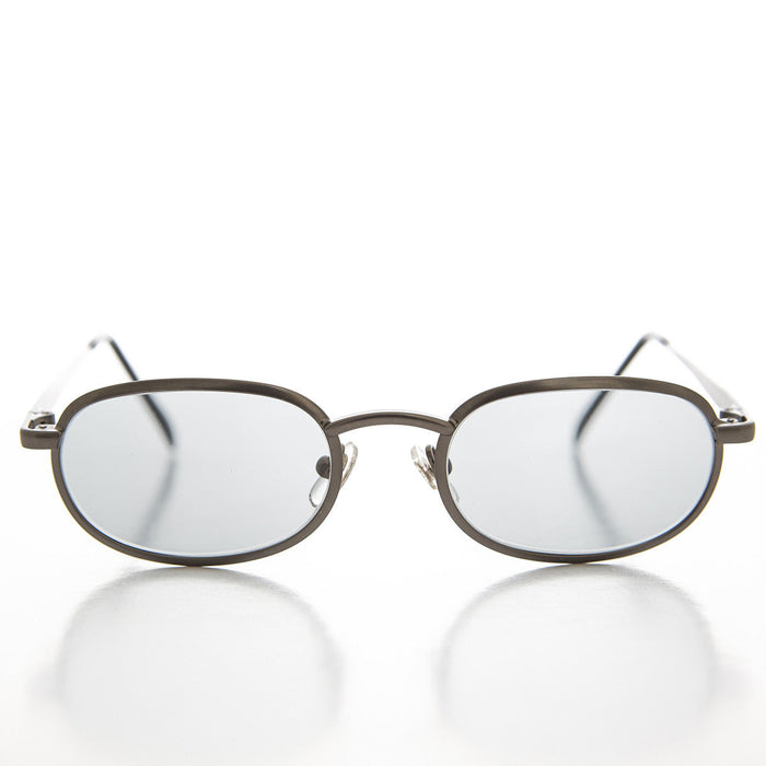 image of sunglasses model SUNGLASS MUSEUM Oval Metal Half Frame Transition Glass Lens Vintage Sunglass - Foster