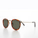 image of sunglasses model SUNGLASS MUSEUM Round Gold Tortoise Rim Sunglass - Fraiser