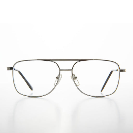 image of sunglasses model SUNGLASS MUSEUM Square Aviator Vintage Reading Glasses - Frasier 1