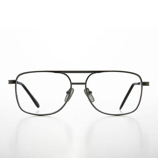 image of sunglasses model SUNGLASS MUSEUM Square Aviator Vintage Reading Glasses - Frasier 2