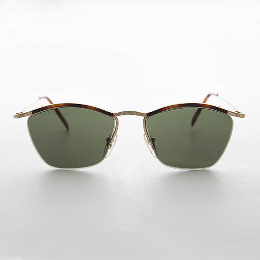 SUNGLASS MUSEUM 90s Unisex Classic Vintage Sunglass with Metal Half Rim - Francis - Product image