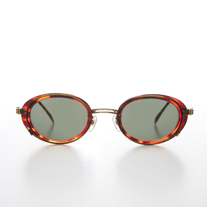 SUNGLASS MUSEUM Cyber Goth Oval Vintage Sunglass - Fusion