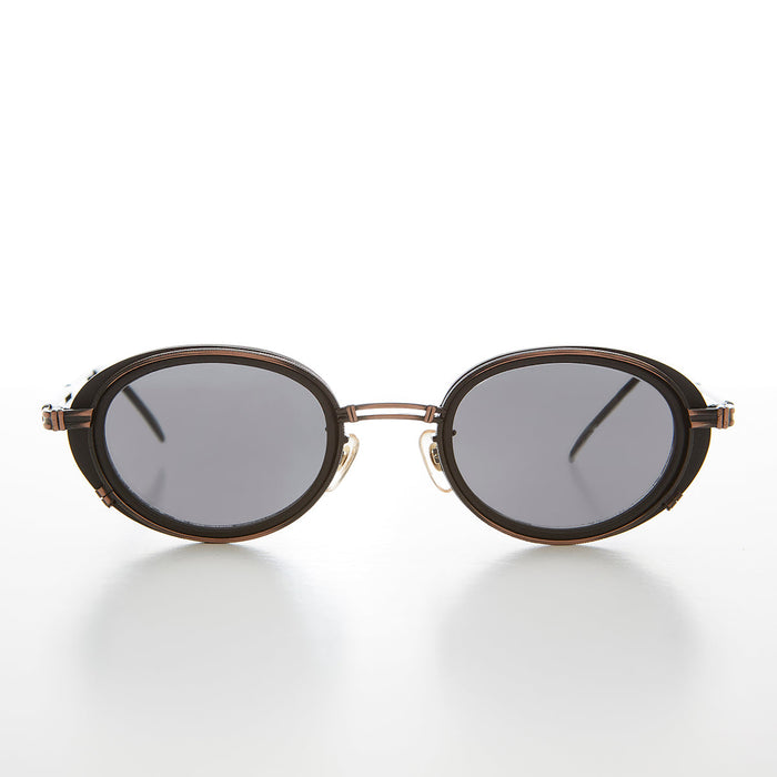 SUNGLASS MUSEUM Cyber Goth Oval Vintage Sunglass - Fusion