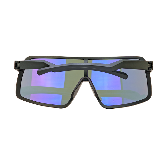 image of sunglasses model Rockwell Time Forza (Black/Blue Anti-Reflective, Mirrored, Oleo-phobic Lens)