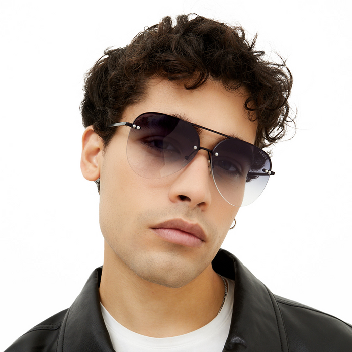 TOPFOXX Sunglasses Megan 2 - Faded Black Metal Aviator Sunglasses