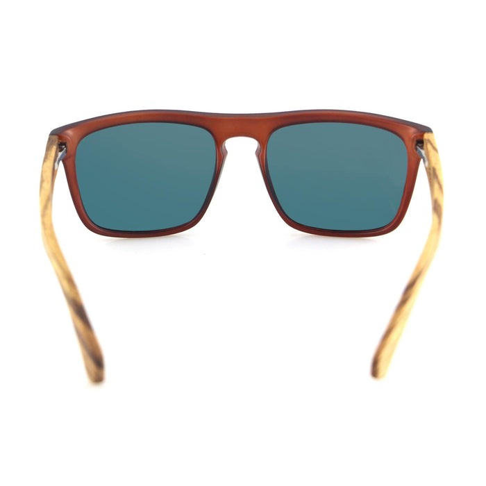 Flash Zebrawood Reflective Wooden Sunglasses | Joycoast
