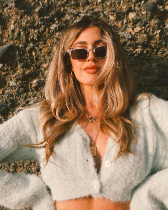 image of sunglasses model SAINT OWEN SAINT OWEN Sunglasses GRACE Crystal | Grey