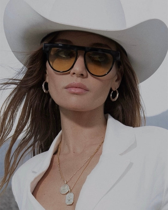 SAINT OWEN Sunglasses SHEWOLF Black Tortoise | Yellow