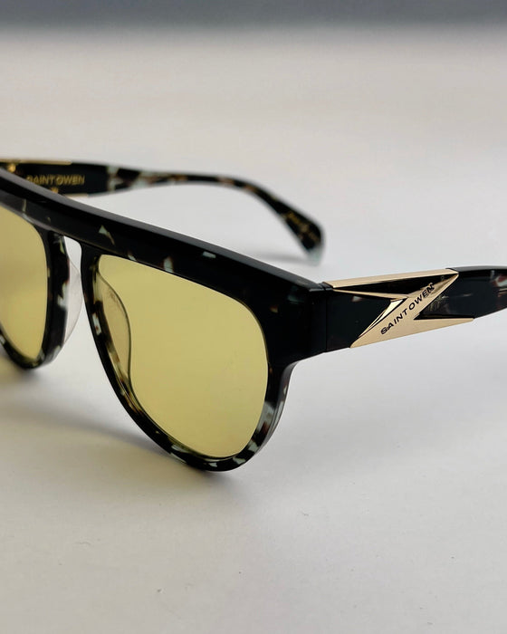 SAINT OWEN Sunglasses SHEWOLF Black Tortoise | Yellow