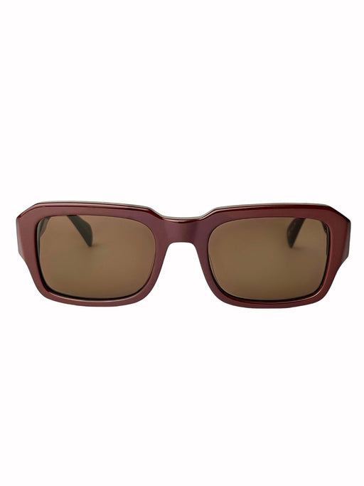 image of sunglasses model SAINT OWEN SAINT OWEN Sunglasses CASH Maroon | Brown