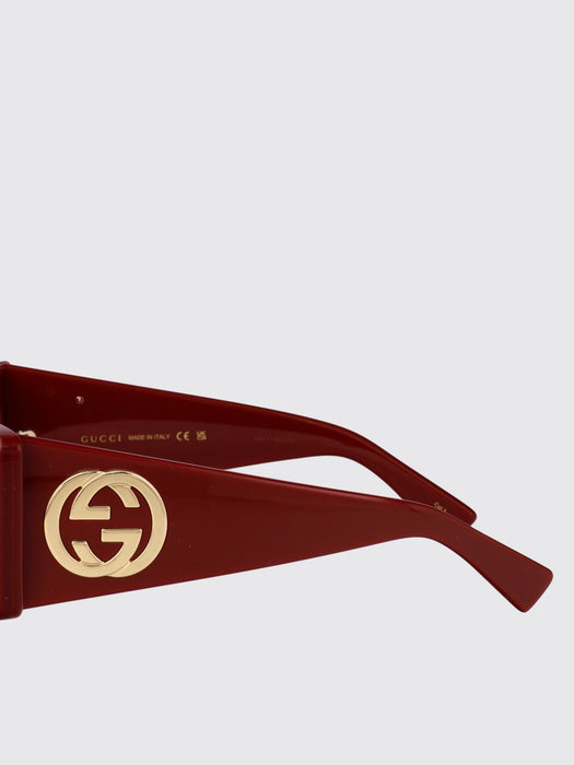 Gucci Sunglasses Woman Burgundy