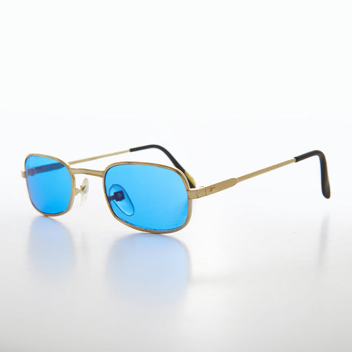 image of sunglasses model SUNGLASS MUSEUM SUNGLASS MUSEUM Colorful Small Rectangular Vintage Sunglasses - Galaxy
