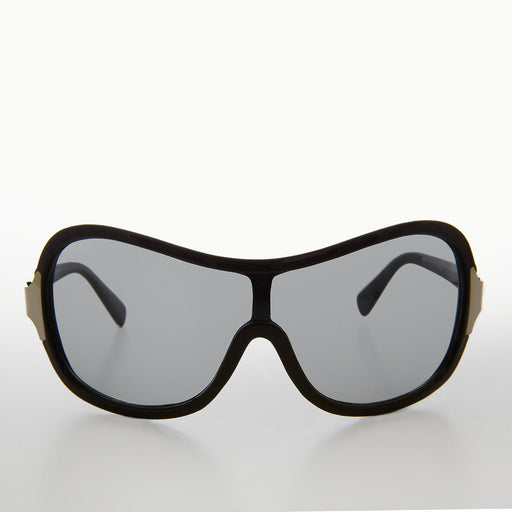 image of sunglasses model SUNGLASS MUSEUM Oversized Unisex Shield Vintage y2k Sunglasses - Gazzi