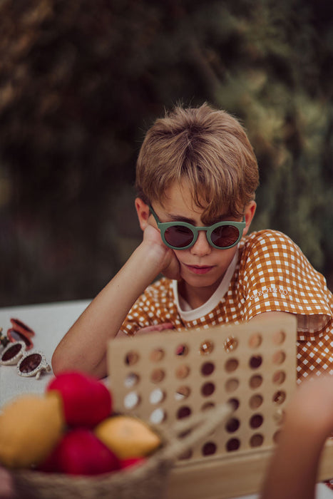 Classic | Sustainable Sunglasses | Plant-Based Bendable Polarized - Teen | 9-15 Y | Ivory Tortoise