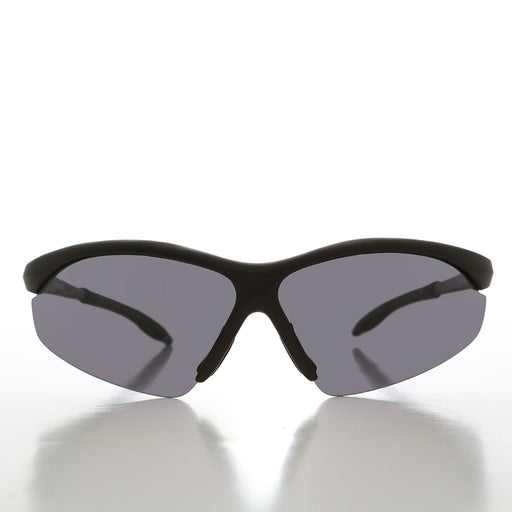 SUNGLASS MUSEUM Black Wrap Around 90s Vintage Sunglasses - Genesee - Product image