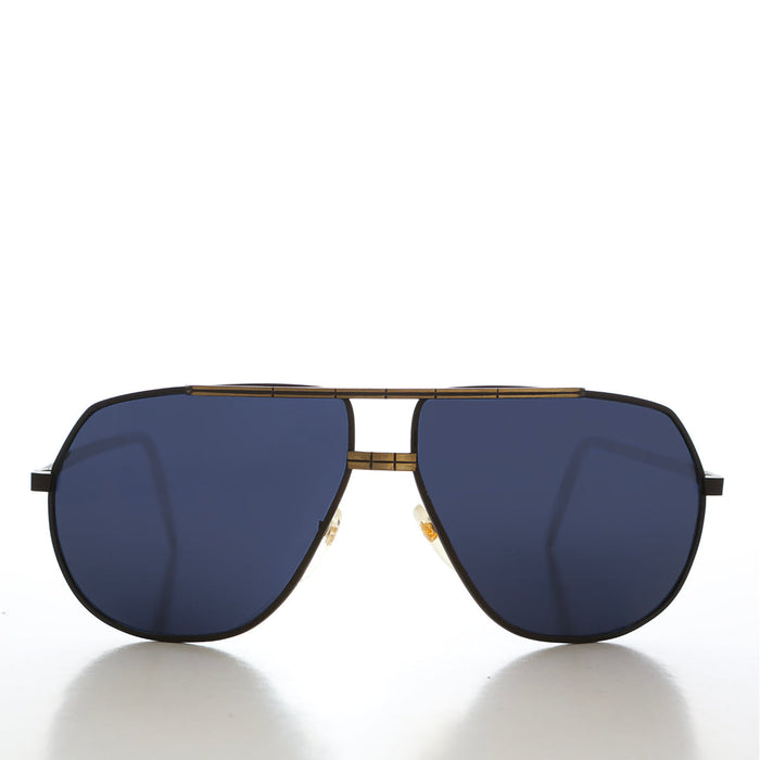 SUNGLASS MUSEUM Large Square 80s Aviator Sunglasses - Gibbons