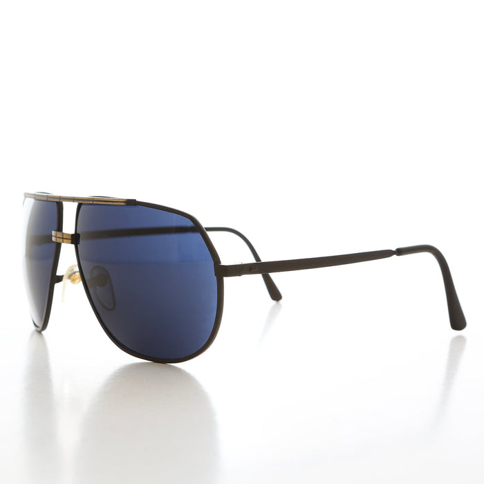 SUNGLASS MUSEUM Large Square 80s Aviator Sunglasses - Gibbons