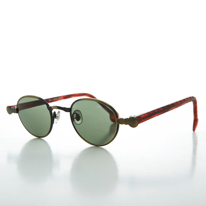 image of sunglasses model SUNGLASS MUSEUM SUNGLASS MUSEUM 90s Metal Steampunk Victorian Wide Frame Vintage Sunglass - Gideon