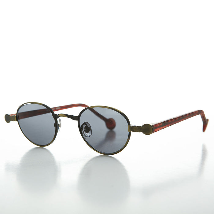 image of sunglasses model SUNGLASS MUSEUM SUNGLASS MUSEUM 90s Metal Steampunk Victorian Wide Frame Vintage Sunglass - Gideon